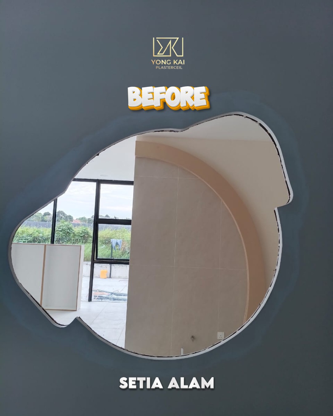 Before: bare shell space Setia Alam Paw Spa fit-out — before shot of bare shell space