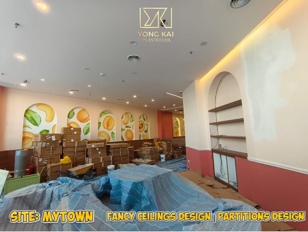MyTOWN Retail Fit-out: Ceiling & Drywall Partition