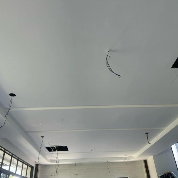 Plaster Ceiling Installation with Recessed Lighting – Cyberjaya